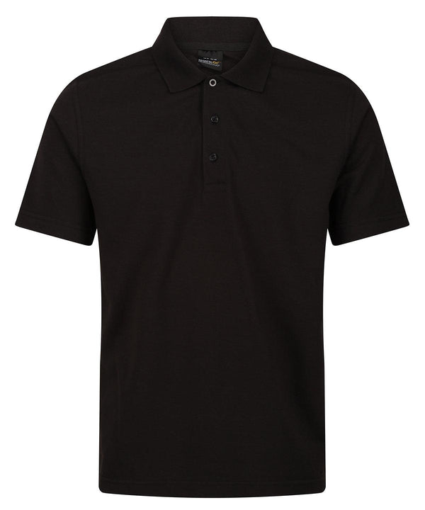 Black - Pro 65/35 short sleeve polo Polos Regatta Professional New Styles for 2023, Organic & Conscious, Plus Sizes, Polos & Casual, Rebrandable Schoolwear Centres