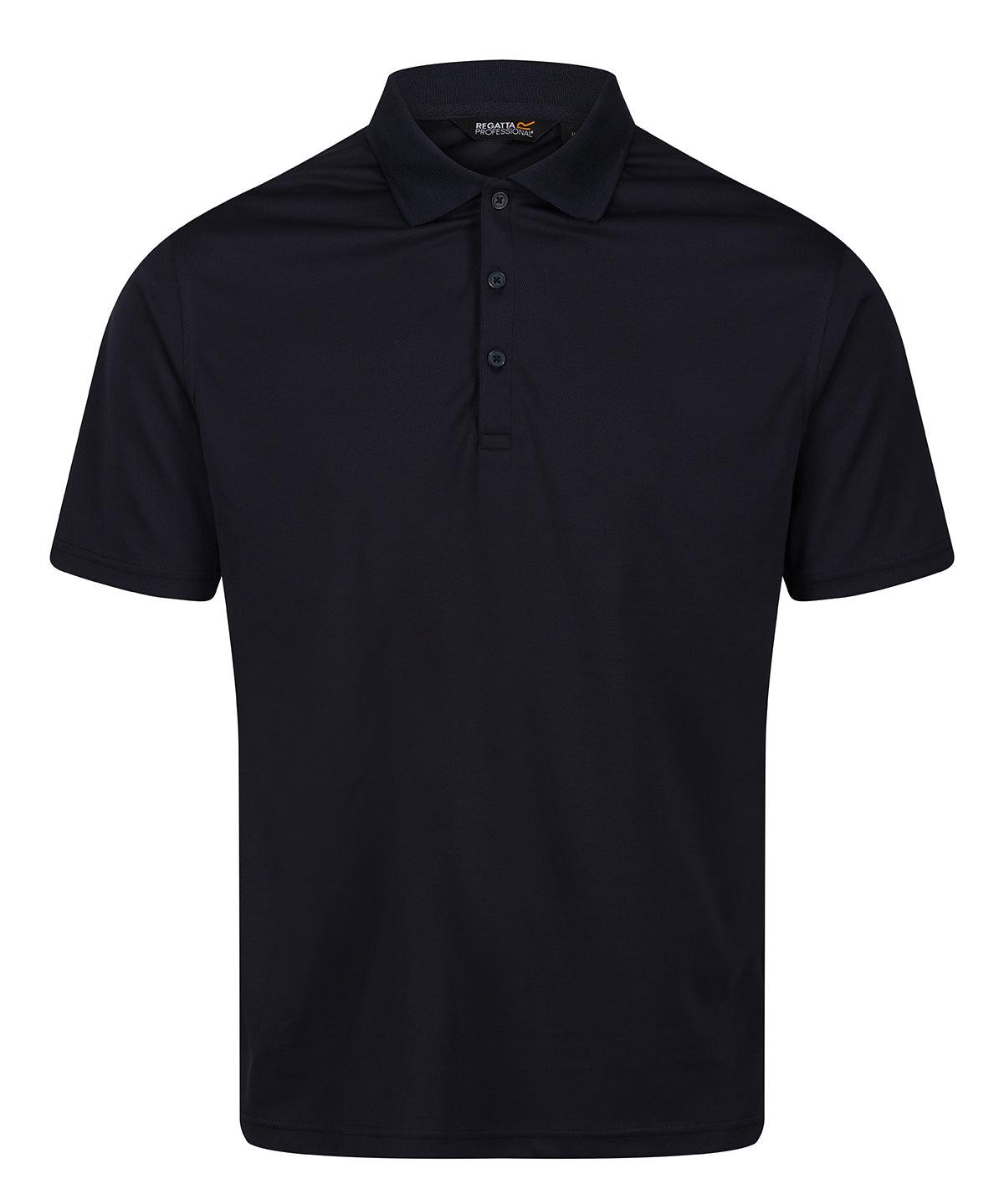 Navy - Pro wicking polo Polos Regatta Professional New Styles for 2023, Plus Sizes, Polos & Casual, Rebrandable Schoolwear Centres