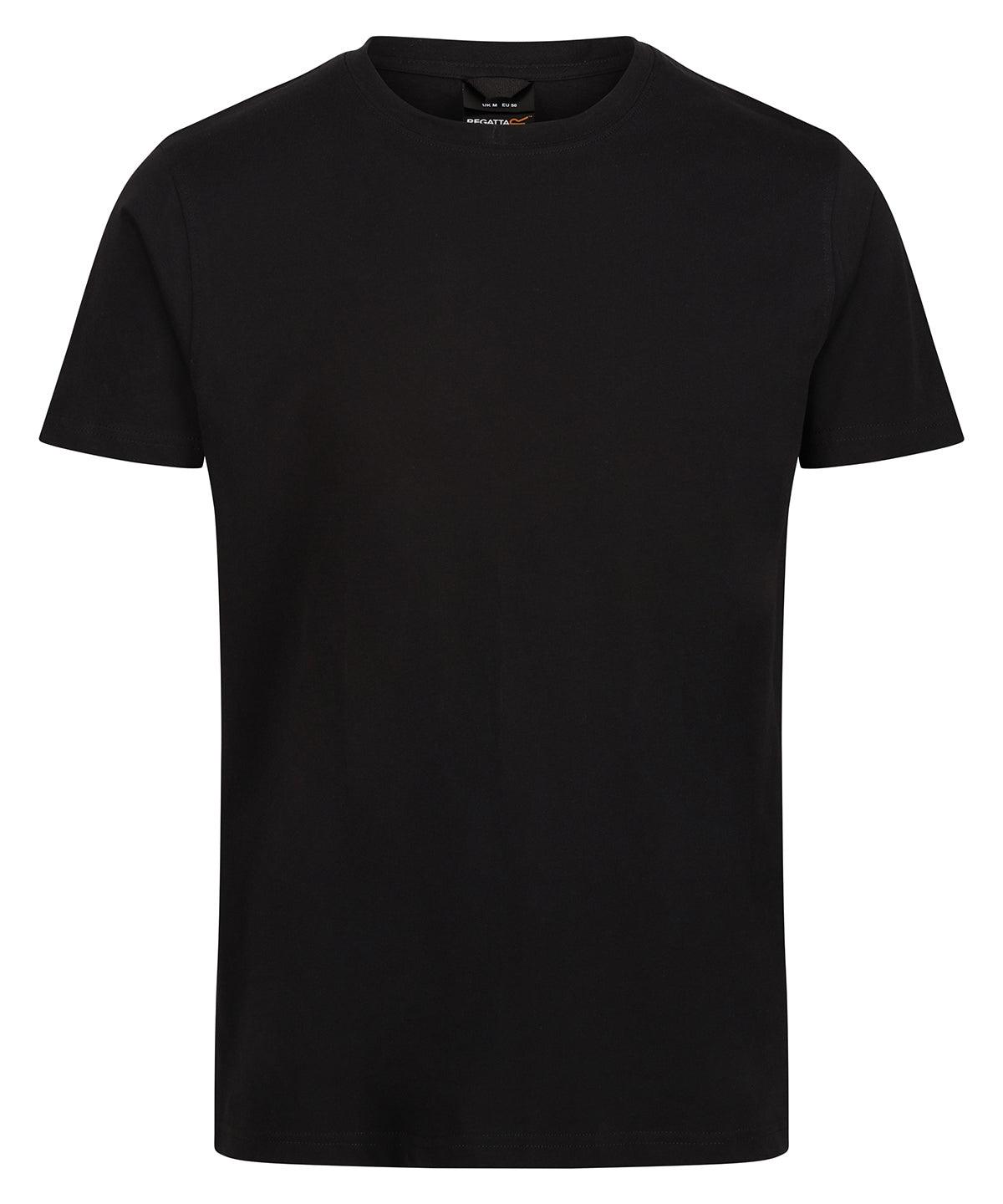 Black - Pro soft-touch cotton t-shirt T-Shirts Regatta Professional New Styles for 2023, Organic & Conscious, Plus Sizes, Rebrandable, T-Shirts & Vests Schoolwear Centres