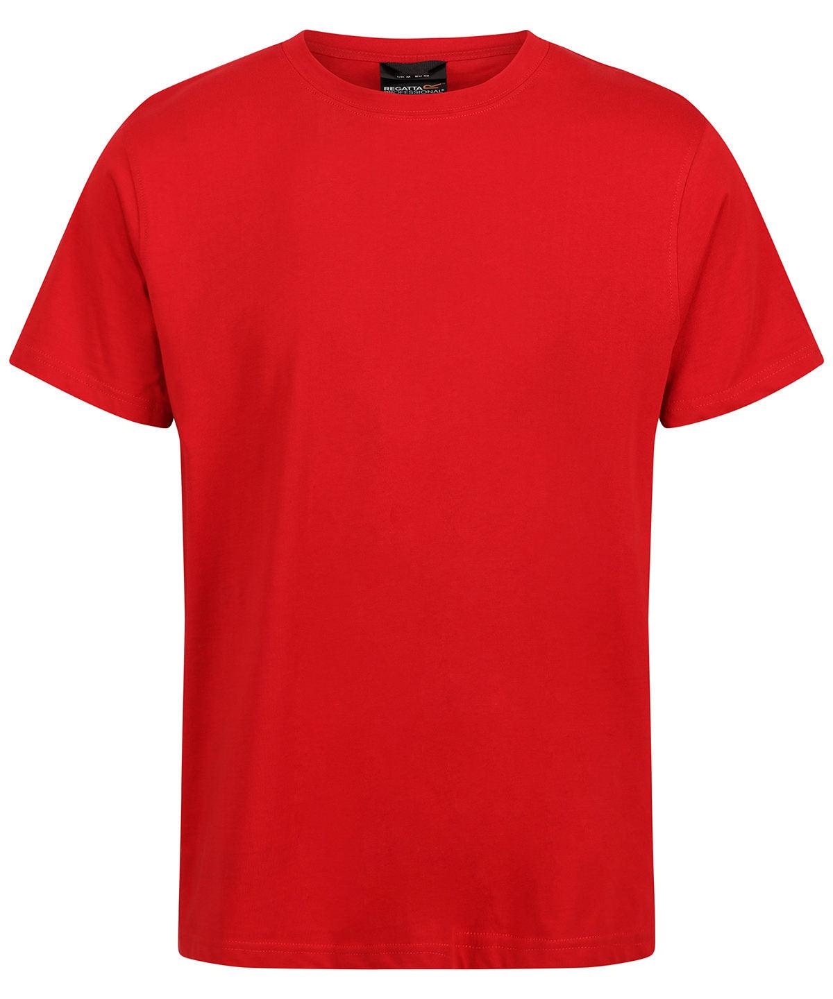 Classic Red - Pro soft-touch cotton t-shirt T-Shirts Regatta Professional New Styles for 2023, Organic & Conscious, Plus Sizes, Rebrandable, T-Shirts & Vests Schoolwear Centres