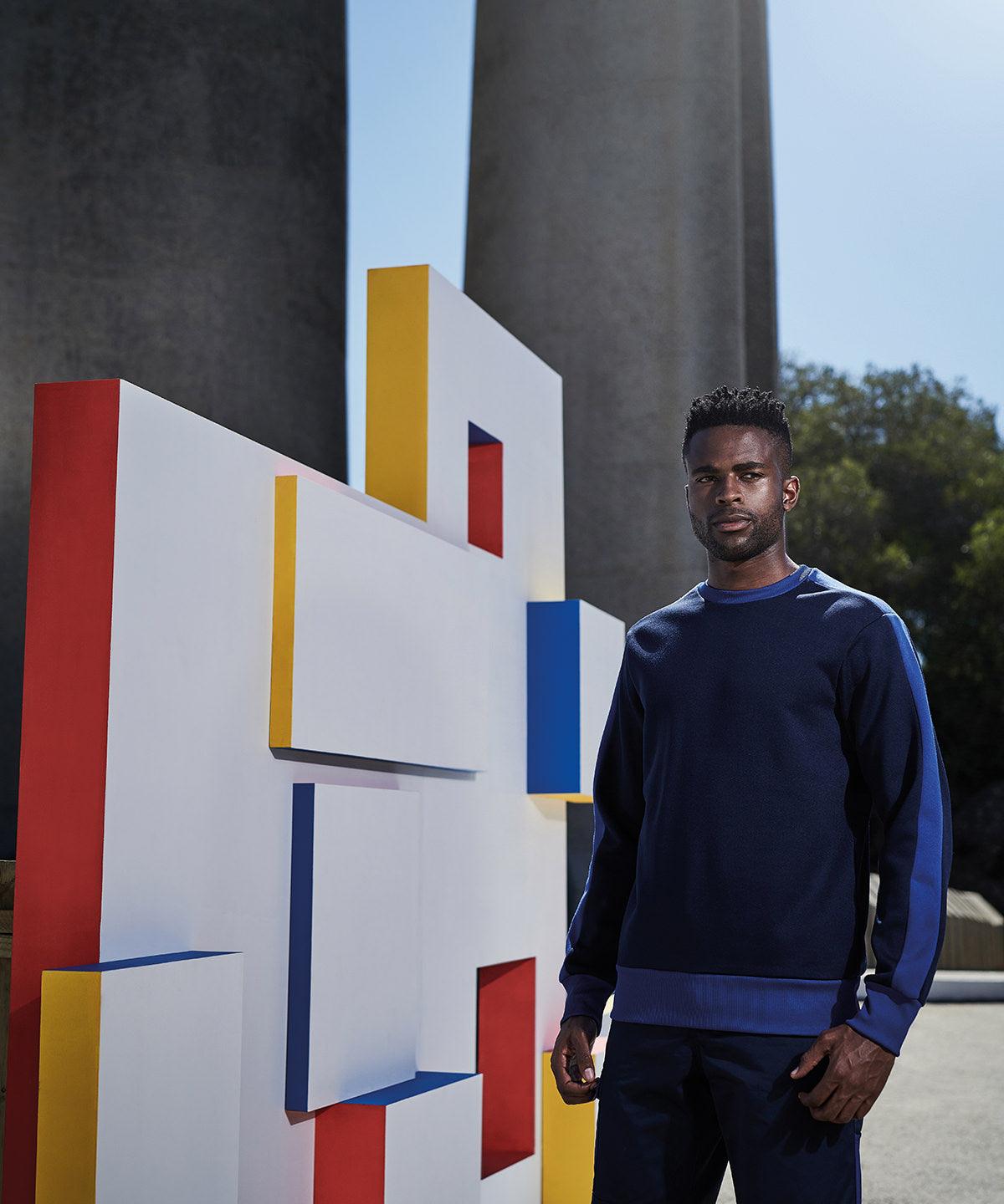 Navy/New Royal - Contrast crew sweat Sweatshirts Regatta Contrast Plus Sizes, Rebrandable, Sweatshirts Schoolwear Centres