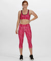 Hot Pink Print - Women's Pincha ¾ legging Leggings Regatta Professional Directory, Leggings, Rebrandable, Sports & Leisure, Trousers & Shorts Schoolwear Centres