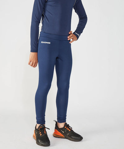 Navy - Rhino baselayer leggings - juniors Baselayers Rhino Back to Education, Baselayers, Junior, Must Haves, Sports & Leisure Schoolwear Centres