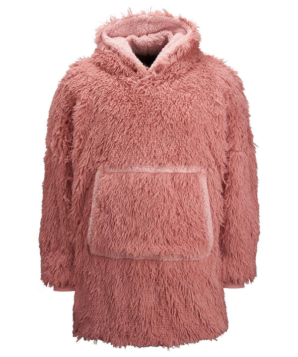 Pink - The Ribbon oversized cosy reversible shaggy sherpa hoodie Hoodies Ribbon Conscious cold weather styles, Home Comforts, Home of the hoodie, Hoodies, Jackets - Fleece, New For 2021, New In Autumn Winter, New In Mid Year, Ribbon Price Decrease, Sherpas Schoolwear Centres