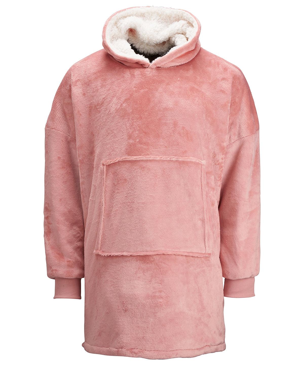 Pink - The Ribbon oversized cosy reversible sherpa hoodie Hoodies Ribbon Conscious cold weather styles, Home Comforts, Home of the hoodie, Hoodies, New For 2021, New In Autumn Winter, New In Mid Year, Oversized, Sherpas Schoolwear Centres