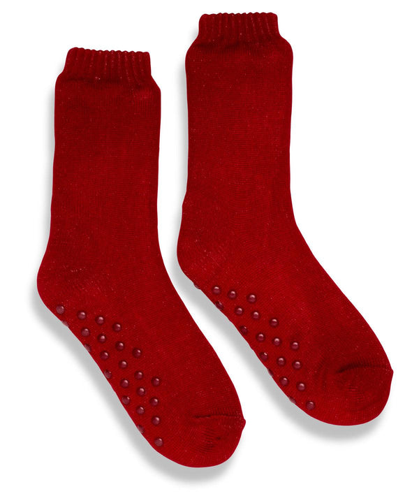 Red - The Ribbon luxury Eskimo-style fleece socks Socks Ribbon Lounge & Underwear, New in Schoolwear Centres