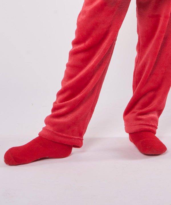 Red - The kids Ribbon luxury Eskimo-style fleece socks Socks Ribbon Lounge & Underwear, New in Schoolwear Centres