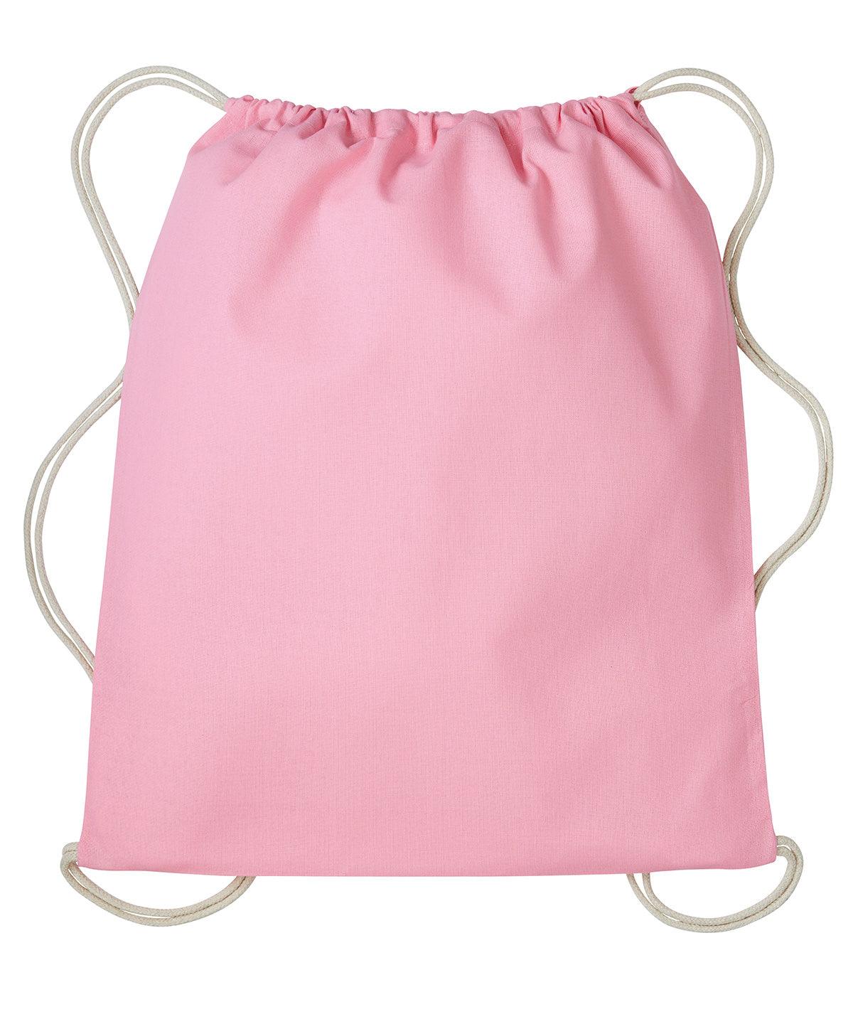 Light Pink/Natural - Gymsac with cords Bags Nutshell® Bags & Luggage, Crafting, Must Haves, Perfect for DTG print Schoolwear Centres