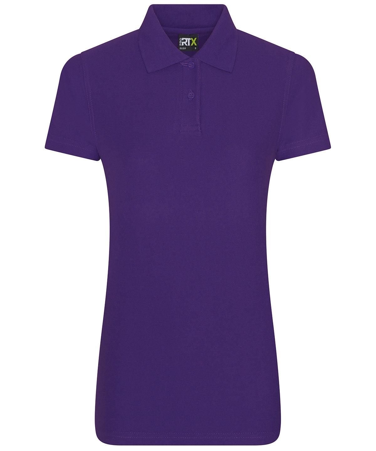 Purple - Women's pro polo Polos ProRTX Activewear & Performance, Back to Business, Must Haves, New Colours for 2021, Plus Sizes, Polos & Casual, Rebrandable, Safe to wash at 60 degrees, Workwear Schoolwear Centres