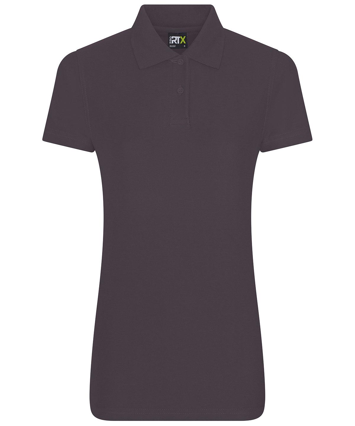 Solid Grey - Women's pro polo Polos ProRTX Activewear & Performance, Back to Business, Must Haves, New Colours for 2021, Plus Sizes, Polos & Casual, Rebrandable, Safe to wash at 60 degrees, Workwear Schoolwear Centres