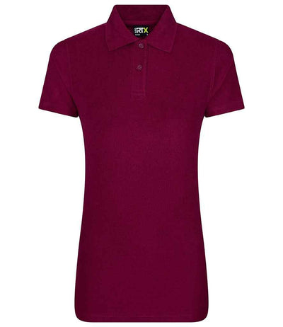 Pro RTX Ladies Pro Piqué Polo Shirt | Burgundy Polo Pro RTX Hi-vis Tops, style-rx101f Schoolwear Centres