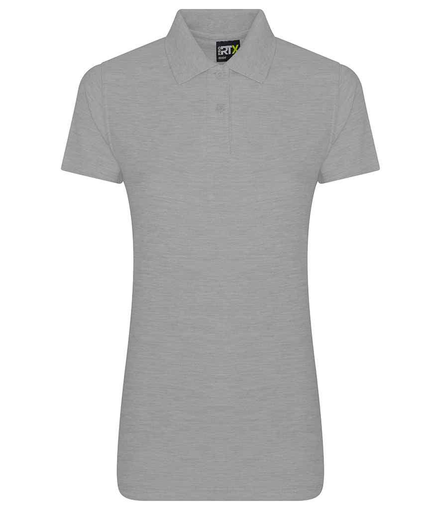 Pro RTX Ladies Pro Piqué Polo Shirt | Heather Grey Polo Pro RTX Hi-vis Tops, style-rx101f Schoolwear Centres