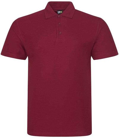 Pro RTX Pro Piqué Polo Shirt | Burgundy Polo Pro RTX Hi-vis Tops, style-rx101 Schoolwear Centres