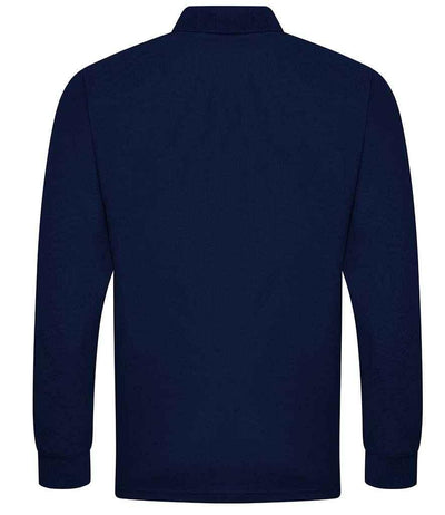 Pro RTX Pro Long Sleeve Piqué Polo Shirt | Navy Polo Pro RTX style-rx102 Schoolwear Centres