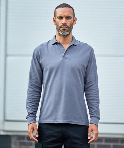 Navy - Pro long sleeve polo Polos ProRTX Back to Business, Must Haves, New For 2021, New Styles For 2021, Plus Sizes, Polos & Casual, Safe to wash at 60 degrees, Workwear Schoolwear Centres