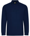 Navy - Pro long sleeve polo Polos ProRTX Back to Business, Must Haves, New For 2021, New Styles For 2021, Plus Sizes, Polos & Casual, Safe to wash at 60 degrees, Workwear Schoolwear Centres