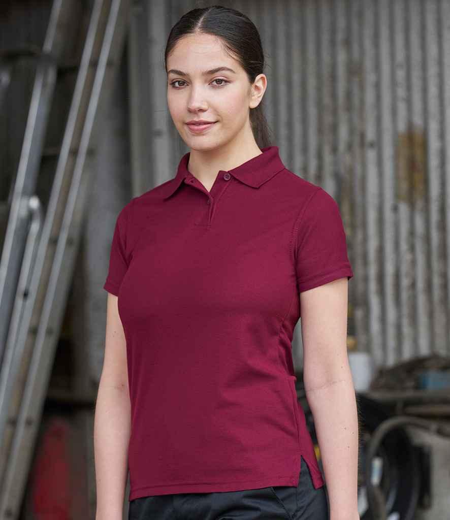 Pro RTX Ladies Pro Polyester Polo Shirt | Burgundy Polo Pro RTX style-rx105f Schoolwear Centres