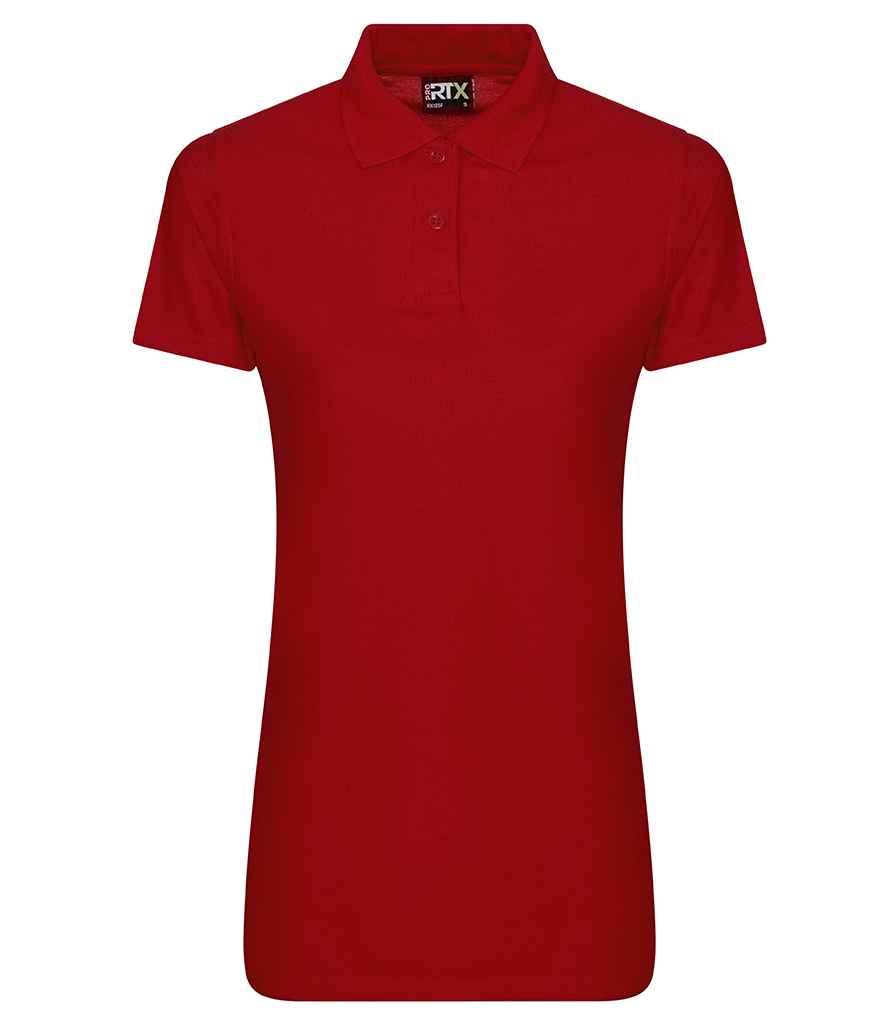 Pro RTX Ladies Pro Polyester Polo Shirt | Red Polo Pro RTX style-rx105f Schoolwear Centres