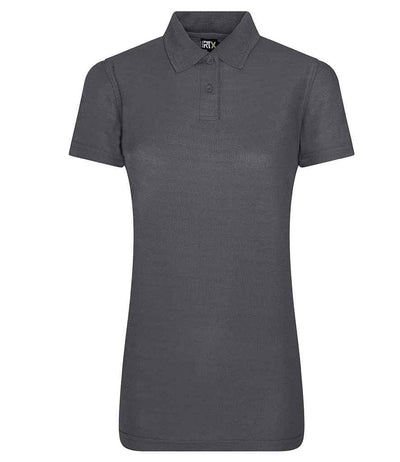 Pro RTX Ladies Pro Polyester Polo Shirt | Solid Grey Polo Pro RTX style-rx105f Schoolwear Centres