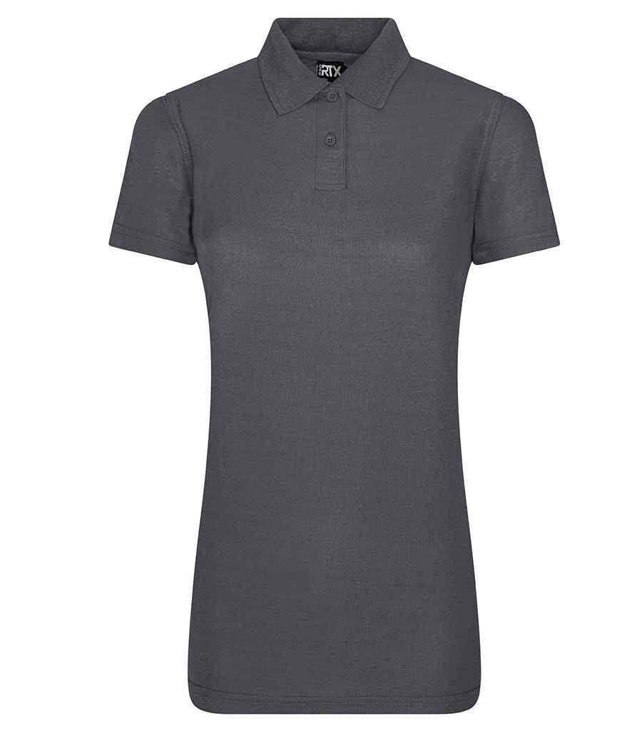 Pro RTX Ladies Pro Polyester Polo Shirt | Solid Grey Polo Pro RTX style-rx105f Schoolwear Centres