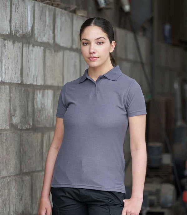 Pro RTX Ladies Pro Polyester Polo Shirt | Solid Grey Polo Pro RTX style-rx105f Schoolwear Centres