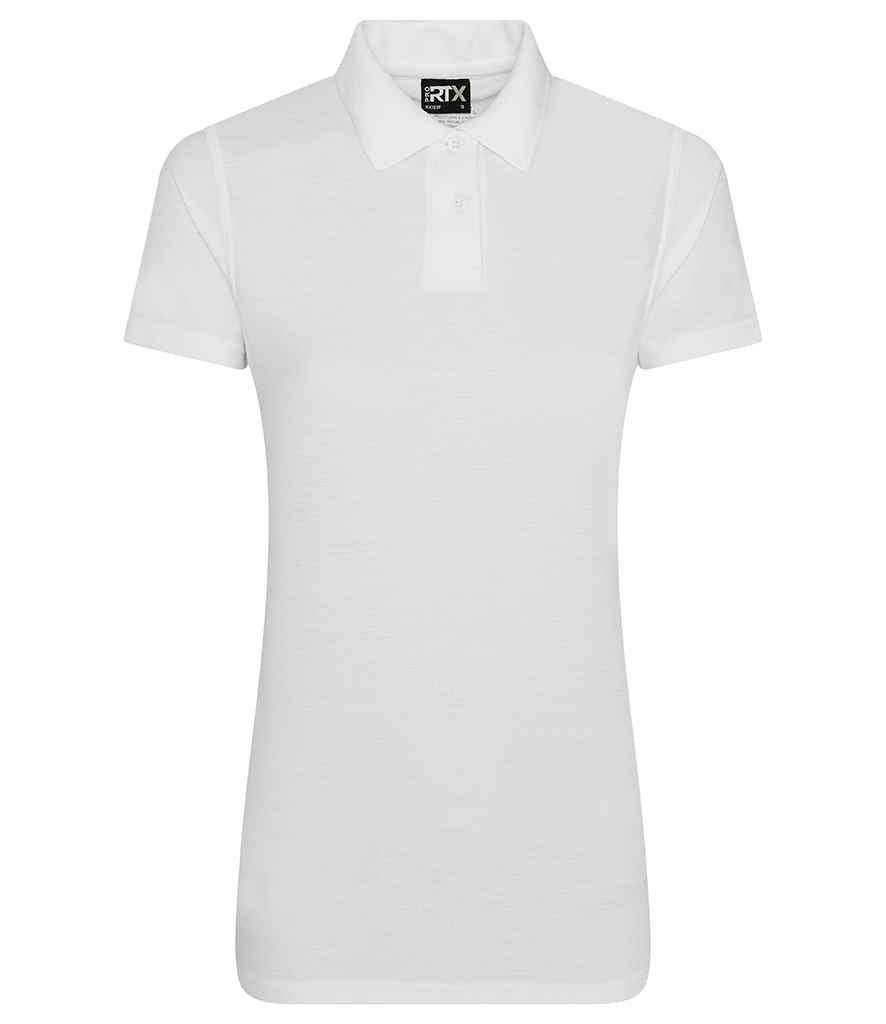 Pro RTX Ladies Pro Polyester Polo Shirt | White Polo Pro RTX style-rx105f Schoolwear Centres