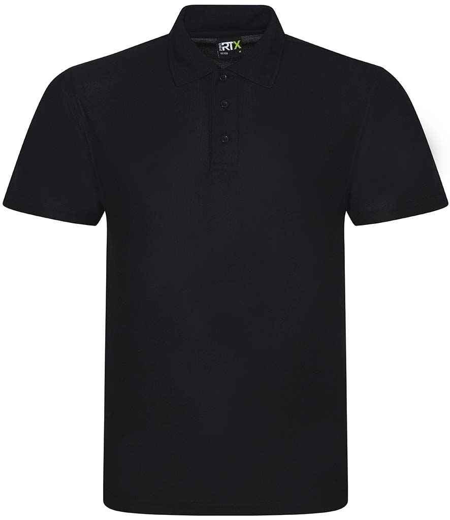 Pro RTX Pro Polyester Polo Shirt | Black Polo Pro RTX style-rx105 Schoolwear Centres