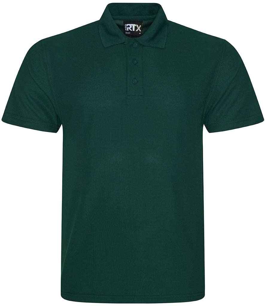 Pro RTX Pro Polyester Polo Shirt | Bottle Green Polo Pro RTX style-rx105 Schoolwear Centres