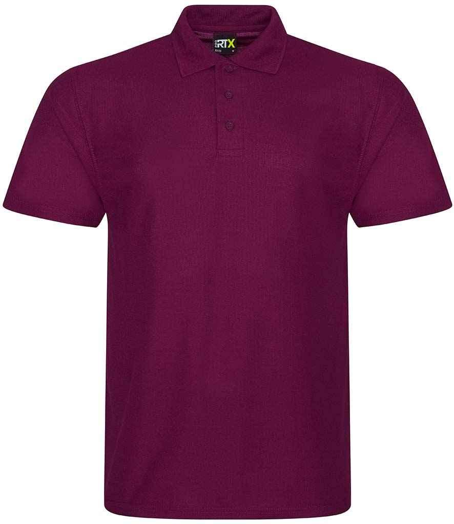 Pro RTX Pro Polyester Polo Shirt | Burgundy Polo Pro RTX style-rx105 Schoolwear Centres