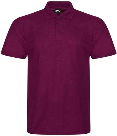 Pro RTX Pro Polyester Polo Shirt | Burgundy Polo Pro RTX style-rx105 Schoolwear Centres