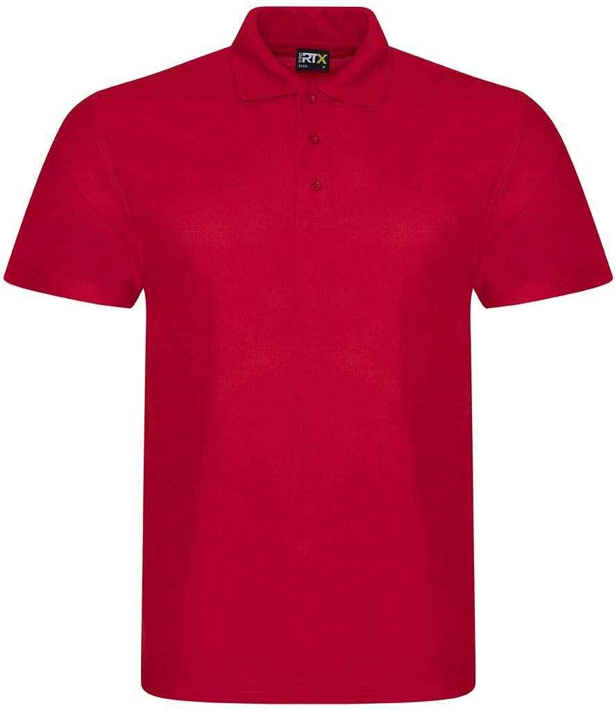 Pro RTX Pro Polyester Polo Shirt | Red Polo Pro RTX style-rx105 Schoolwear Centres