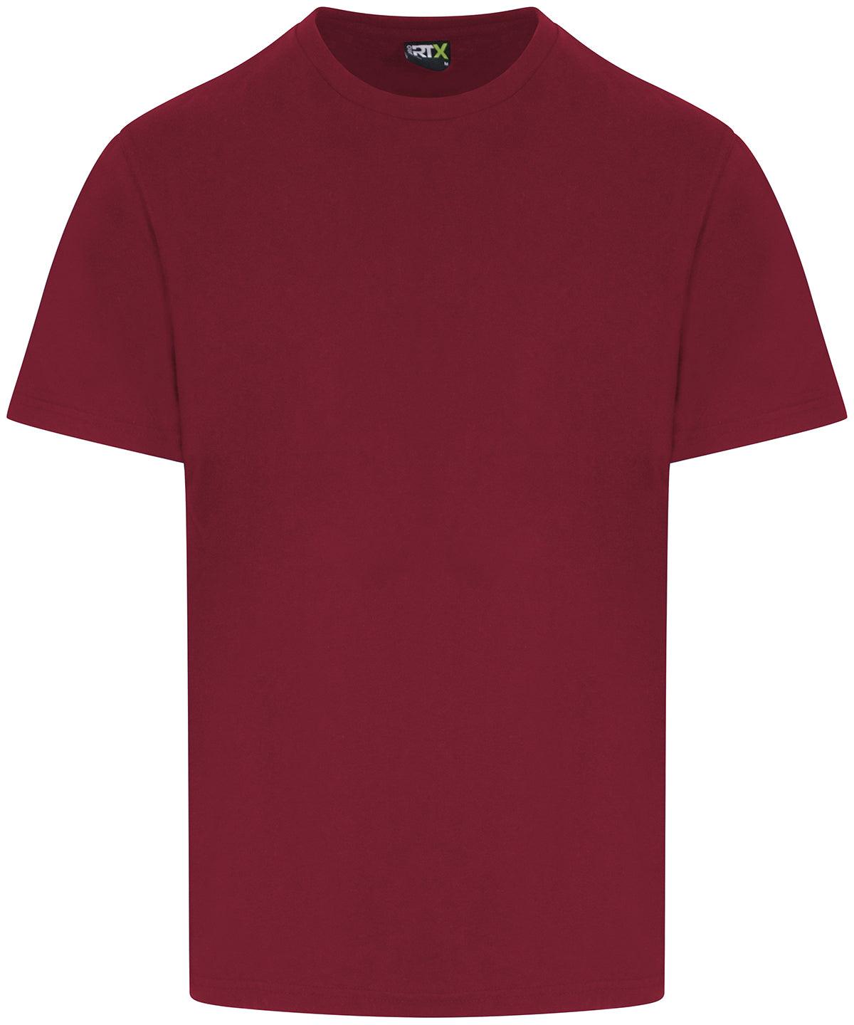 Burgundy - Pro t-shirt T-Shirts ProRTX 2022 Spring Edit, Back to Business, Must Haves, New Colours for 2021, New Colours for 2023, New Sizes for 2021, Plus Sizes, T-Shirts & Vests, Workwear Schoolwear Centres