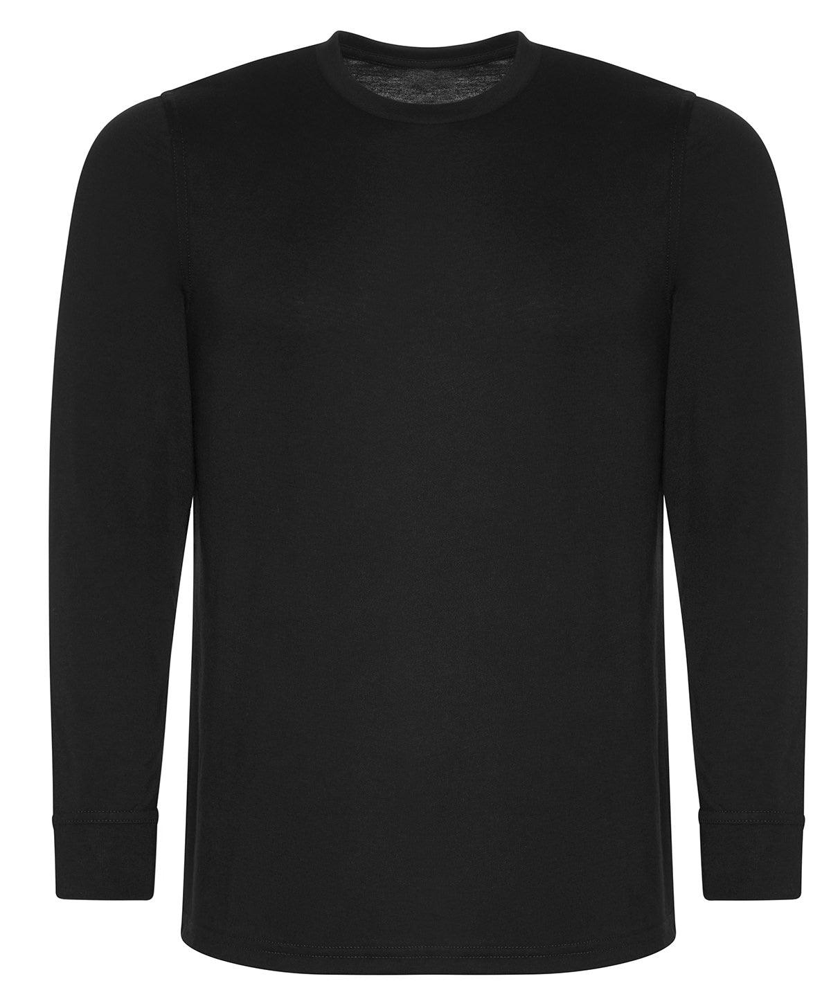 Black - Pro long sleeve t-shirt T-Shirts ProRTX New Styles for 2023, Plus Sizes, T-Shirts & Vests, Workwear Schoolwear Centres