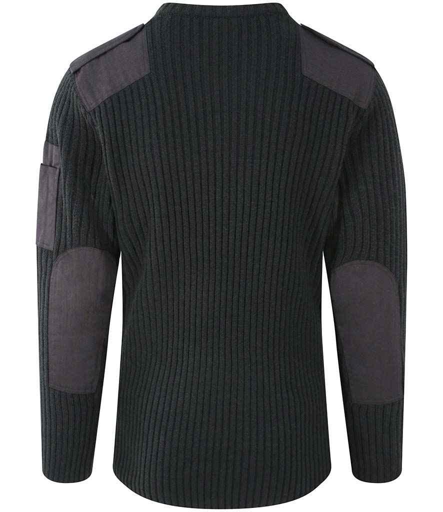Pro RTX Pro Acrylic Security V Neck Sweater | Black Jumper Pro RTX style-rx220 Schoolwear Centres