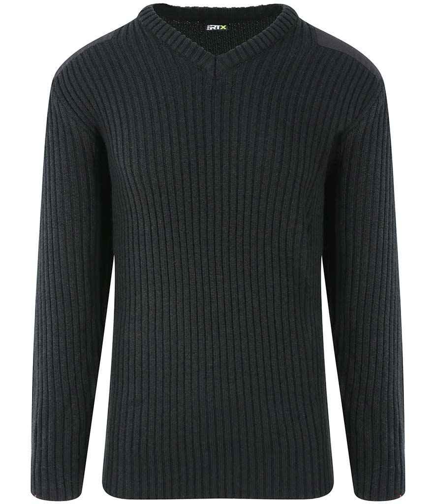 Pro RTX Pro Acrylic Security V Neck Sweater | Black Jumper Pro RTX style-rx220 Schoolwear Centres