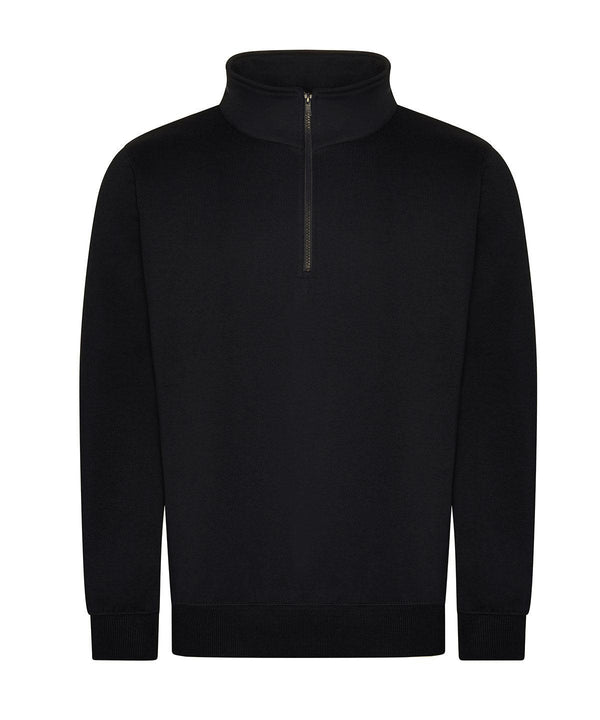 Black - Pro 1/4 neck zip sweatshirt Sweatshirts ProRTX New Styles for 2023, Plus Sizes, Sweatshirts, Workwear Schoolwear Centres