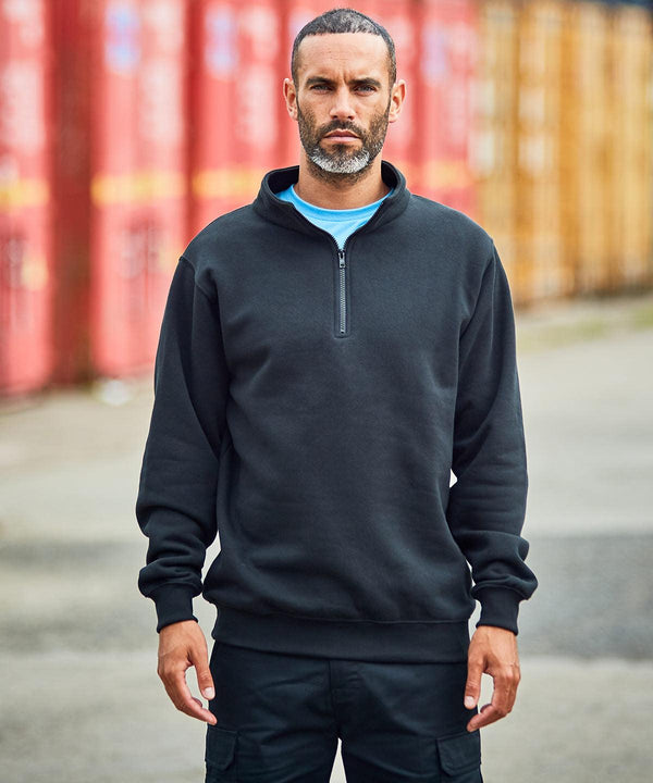 Navy - Pro 1/4 neck zip sweatshirt Sweatshirts ProRTX New Styles for 2023, Plus Sizes, Sweatshirts, Workwear Schoolwear Centres