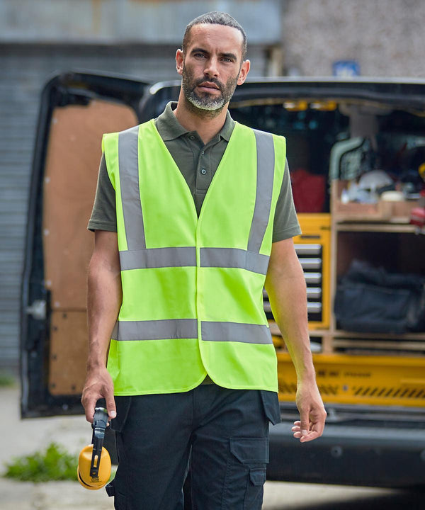 Black - Waistcoat Safety Vests ProRTX High Visibility Must Haves, Personal Protection, Plus Sizes, Safetywear, Workwear Schoolwear Centres