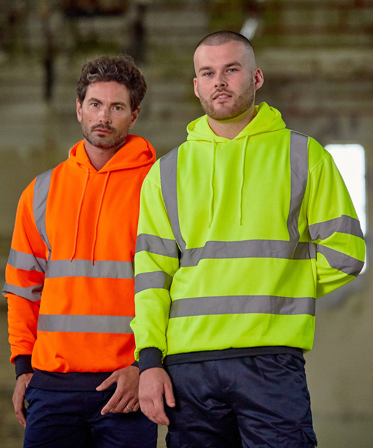 HV Orange Navy High visibility hoodie Schoolwear Centres