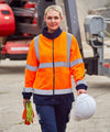 HV Yellow/Navy - High visibility full-zip fleece Jackets ProRTX High Visibility Jackets & Coats, Plus Sizes, Safetywear, Workwear Schoolwear Centres