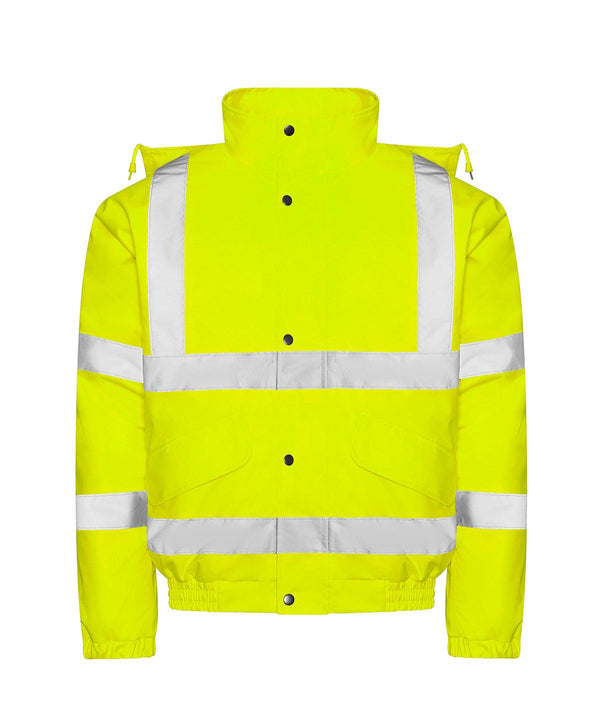 HV Yellow - High visibility bomber jacket Jackets ProRTX High Visibility Jackets & Coats, New Styles For 2022, Workwear Schoolwear Centres