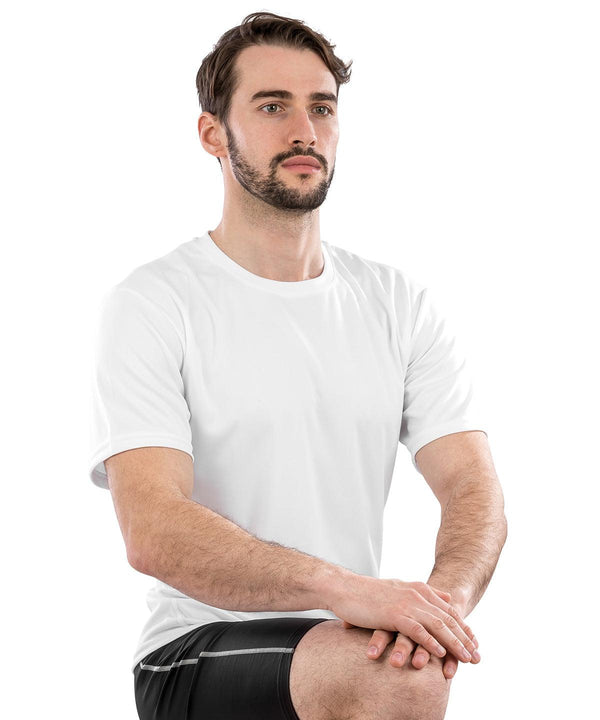 White - Spiro quick-dry short sleeve t-shirt T-Shirts Spiro Activewear & Performance, Back to the Gym, Sports & Leisure Schoolwear Centres