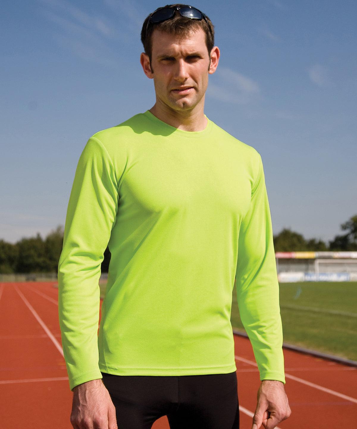 White - Spiro quick-dry long sleeve t-shirt T-Shirts Spiro Activewear & Performance, Back to the Gym, Sports & Leisure Schoolwear Centres