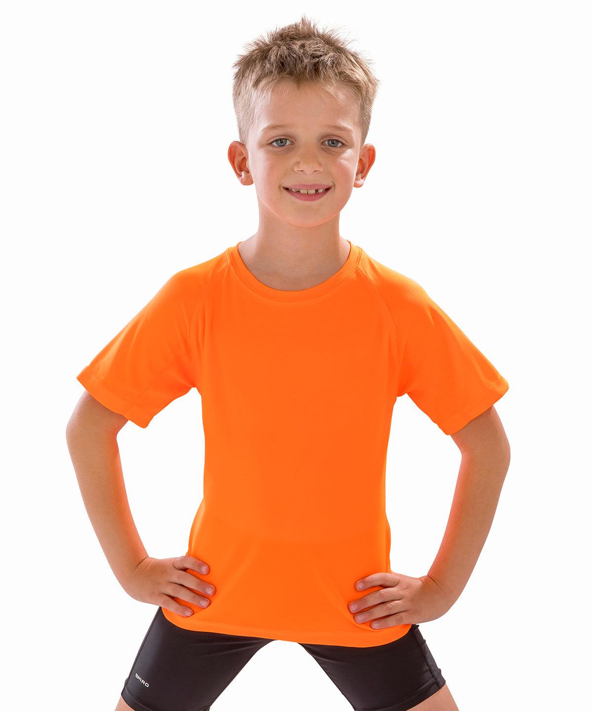 Bottle Green - Junior performance aircool tee T-Shirts Spiro Activewear & Performance, Athleisurewear, Rebrandable, Sports & Leisure, T-Shirts & Vests Schoolwear Centres