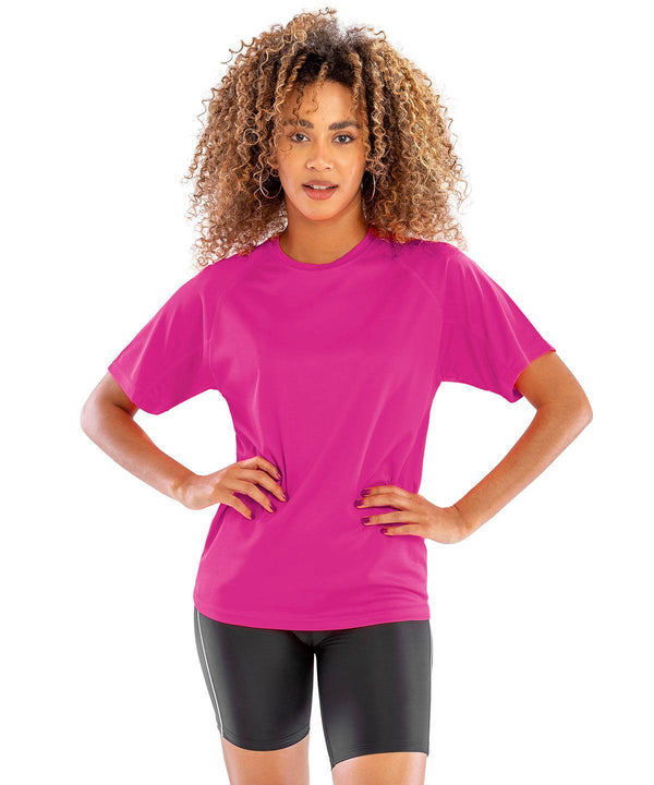 Super Pink - Performance Aircool tee T-Shirts Spiro Activewear & Performance, Back to the Gym, Must Haves, New Colours for 2021, Plus Sizes, Sports & Leisure Schoolwear Centres