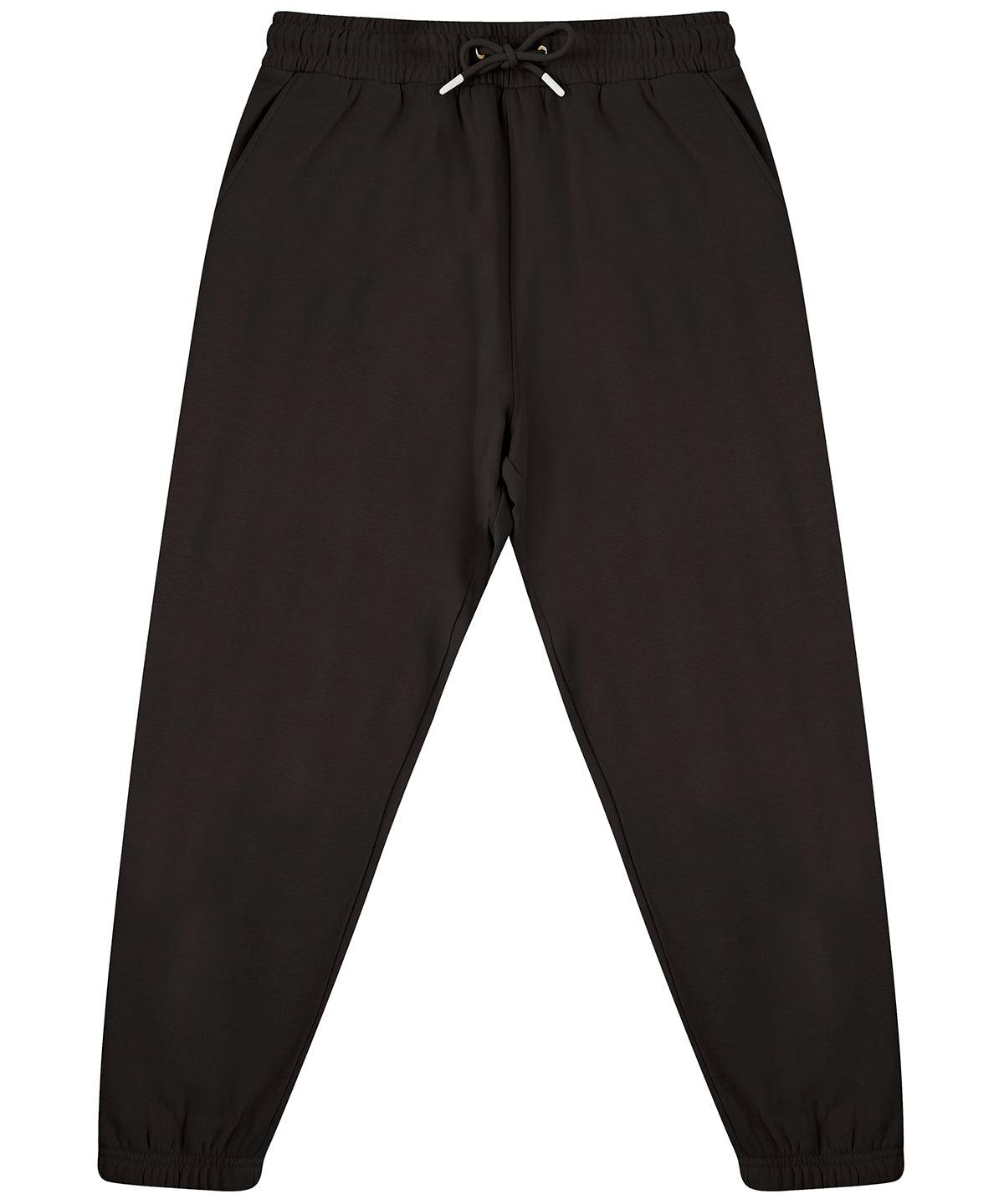 Black - Unisex sustainable fashion cuffed joggers Sweatpants SF Home Comforts, Joggers, New Styles For 2022, Next Gen, Organic & Conscious Schoolwear Centres