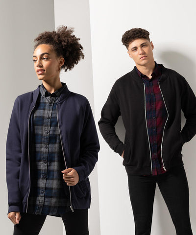 Navy - Unisex bomber zip-through sweat Jackets SF Jackets & Coats, Luxe Streetwear, Raladeal - Recently Added, Sweatshirts Schoolwear Centres