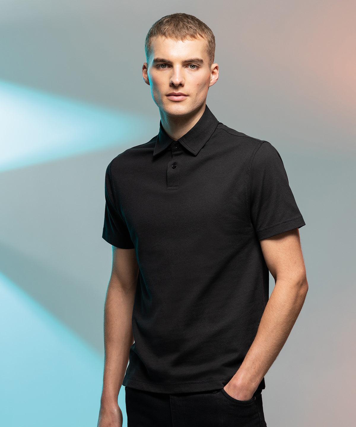 Surf Blue - Short sleeve stretch polo Polos SF Polos & Casual, Raladeal - Recently Added, Rebrandable, Sale Schoolwear Centres