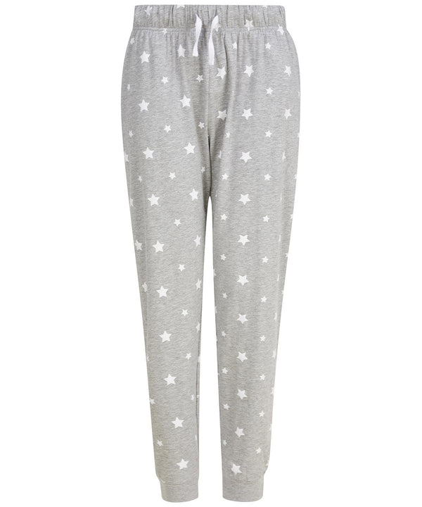 Heather Grey/White Stars - Lounge pants Loungewear Bottoms SF Joggers, Lounge & Underwear, New in, Trousers & Shorts Schoolwear Centres