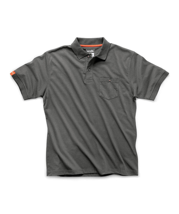 Graphite - Eco Worker polo Polos Scruffs New Styles for 2023, Organic & Conscious, Plus Sizes, Polos & Casual, Workwear Schoolwear Centres